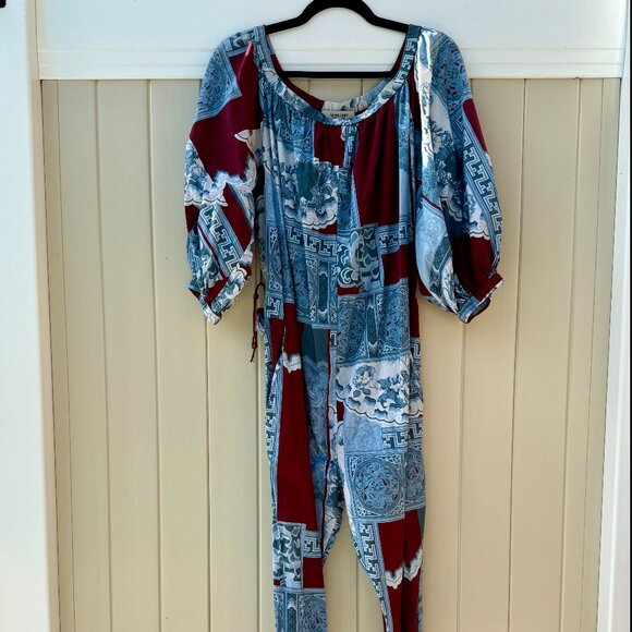 Rachel Comey Solin Jumpsuit Bordeaux Size 4 - Picture 2 of 4